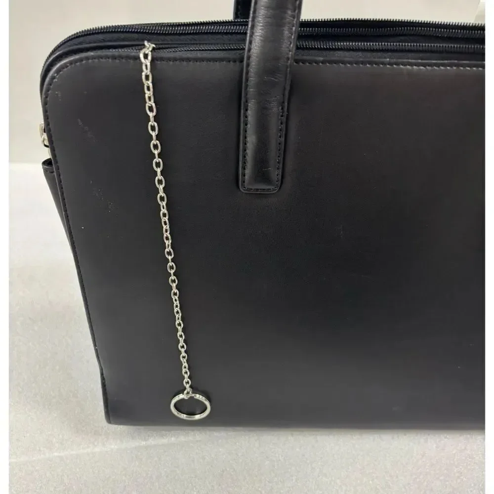 Levenger Everyday Black Laptop Bag with Handles
